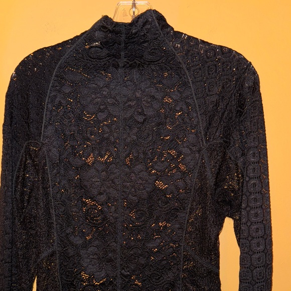 Byron Lars Black Lace Top - Picture 7 of 8